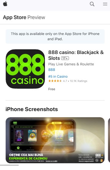 888 casino app ios