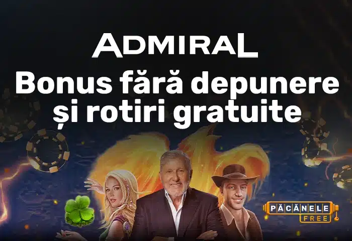 admiral bonus fără depunere și rotiri gratuite