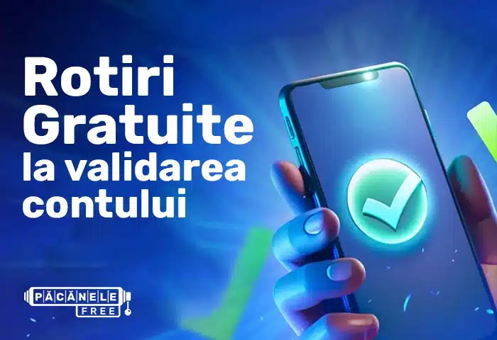 rotiri gratuite la validarea contului