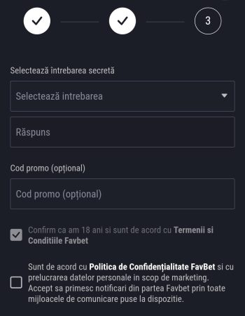 favbet cod bonus inregistrare