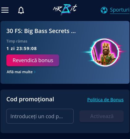 mr bit cod bonus înregistrare